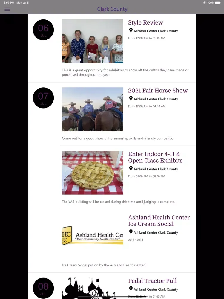 Clark Co. Ext iPad  Screenshots