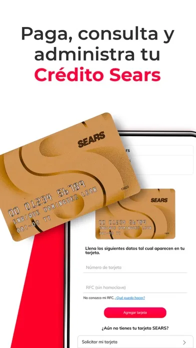 Capturas de tela do Sears