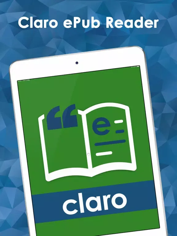 Скриншоты Claro ePub Reader iPad 
