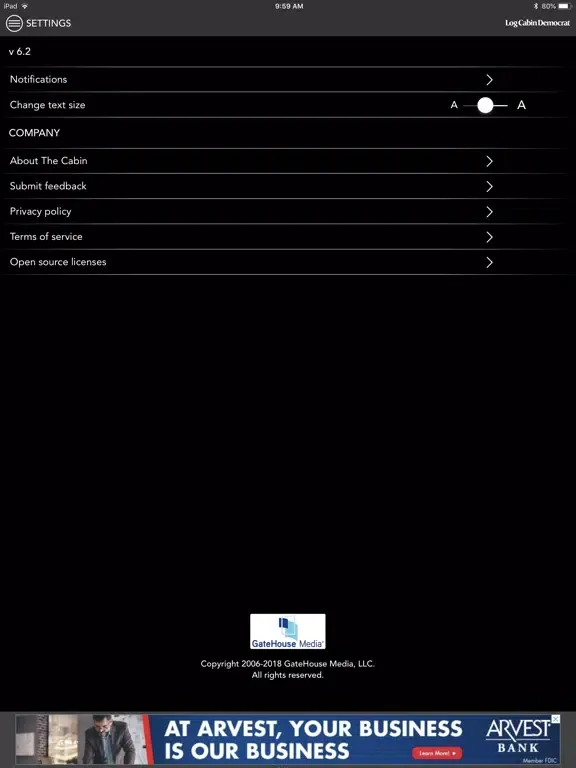 Log Cabin Democrat App iPad  سکرین شاٹس