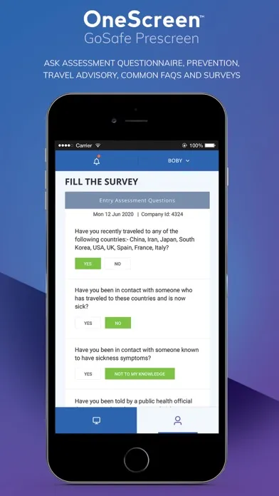 OneScreen GoSafe Prescreen 스크린샷