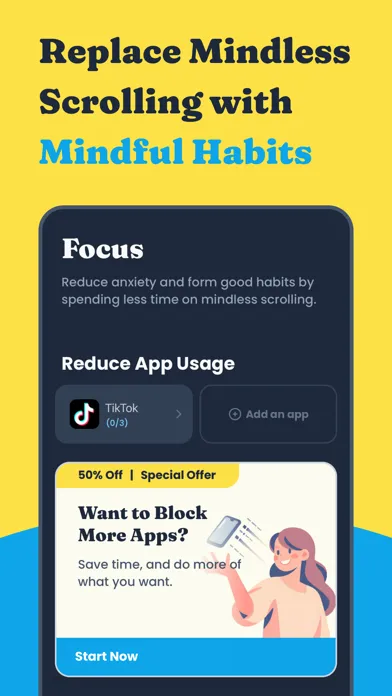 Clarymind: Screen Time + Focus Screenshots
