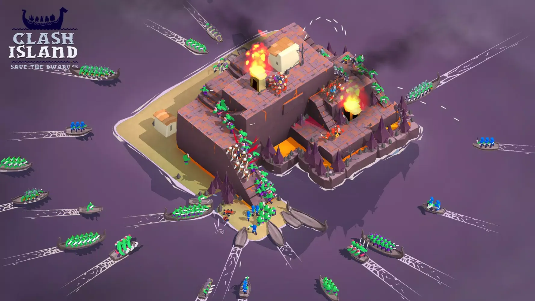 Tangkapan skrin Clash Island