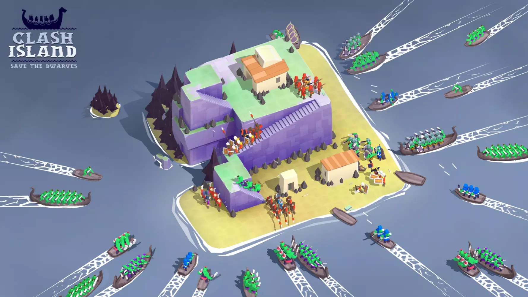 Tangkapan skrin Clash Island
