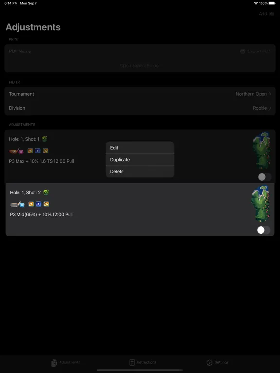 Clash Caddie Notes iPad 應用截圖