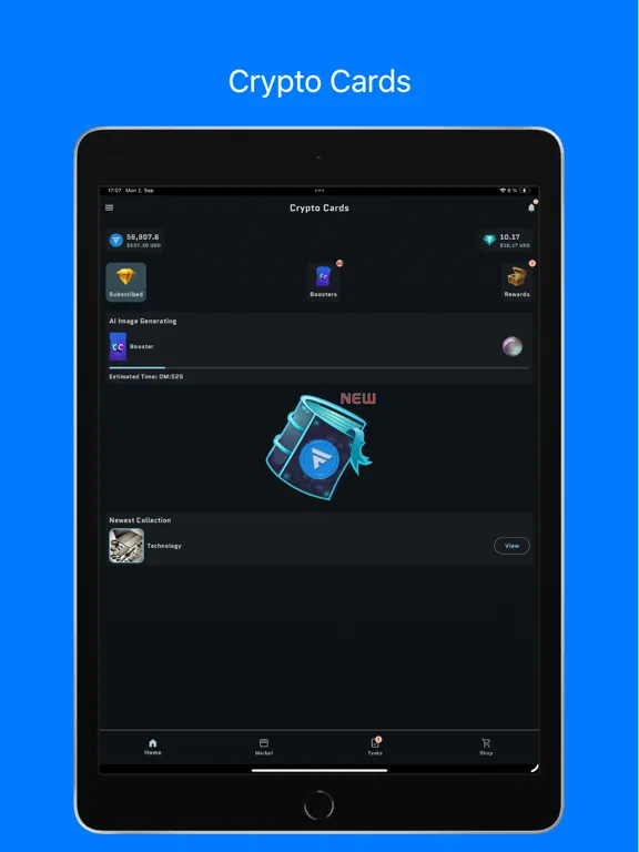 Crypto Cards AI NFTs iPad  Screenshots