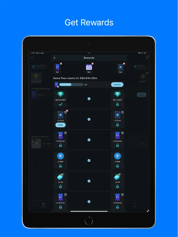 Crypto Cards AI NFTs iPad  Screenshots