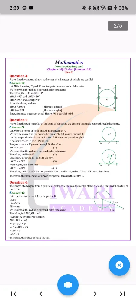 Class 10 Maths for 2024-25 Screenshots