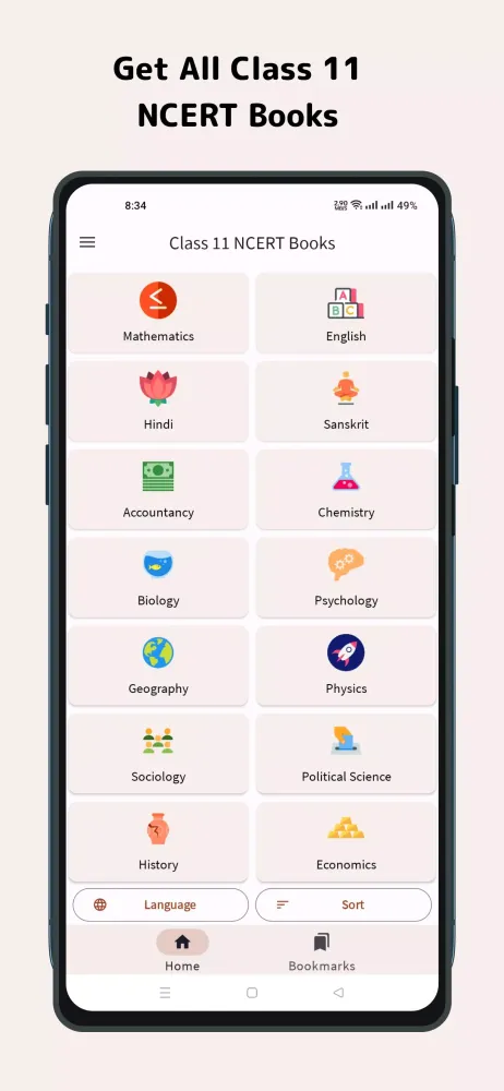 Class 11 NCERT Books Screenshots