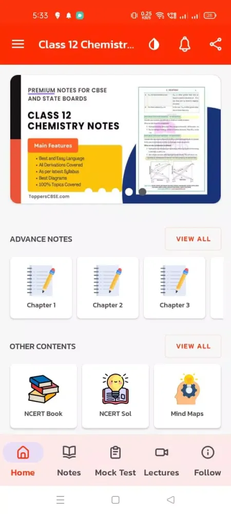 Class 12 Chemistry Notes應用截圖