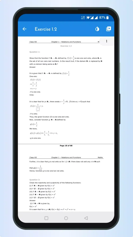 Class 12 Maths NCERT Solutions应用截图