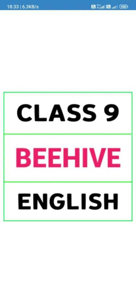 Capturas de tela do Class 9 English Beehive NCERT