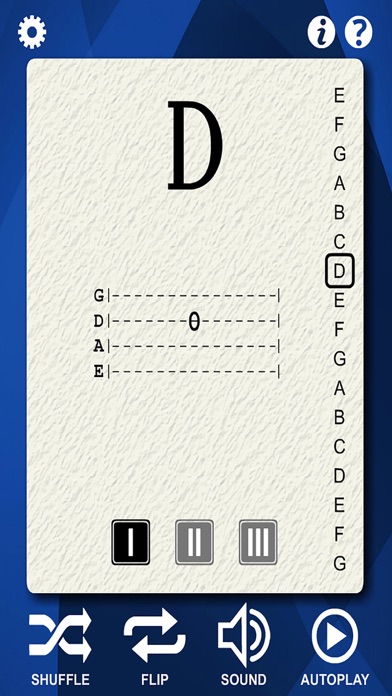 Captures d'écran de Bass Guitar Flash Cards