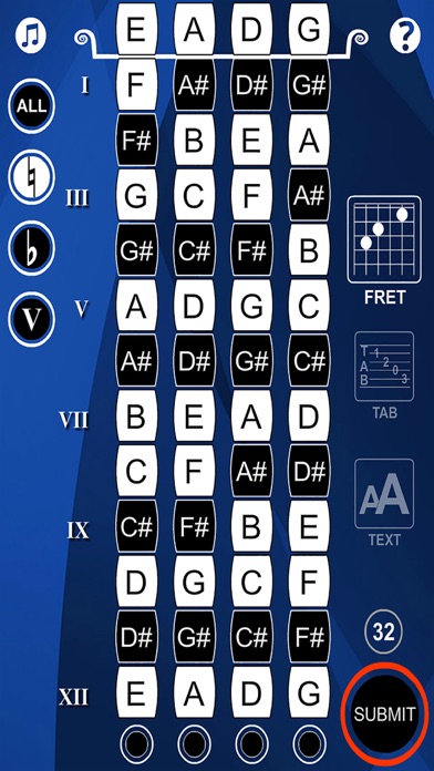 Captures d'écran de Bass Guitar Flash Cards