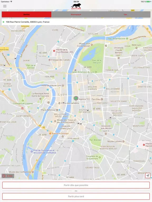 Captures d'écran de Allo VTC Lyon iPad 