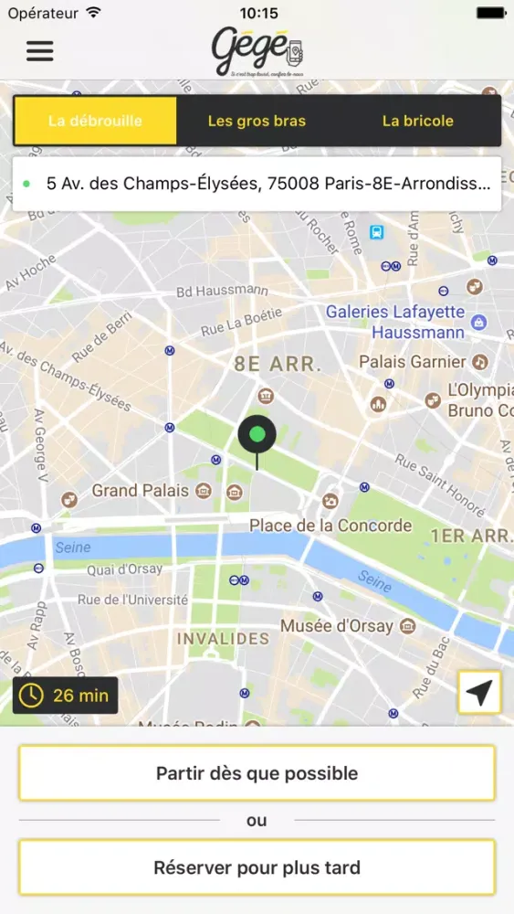 Ảnh chụp màn hình của Gégé