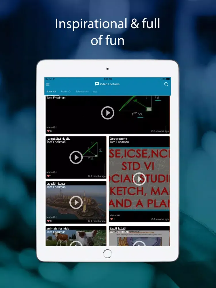 Zrzuty ekranu Al-Arabia National Schools iPad 