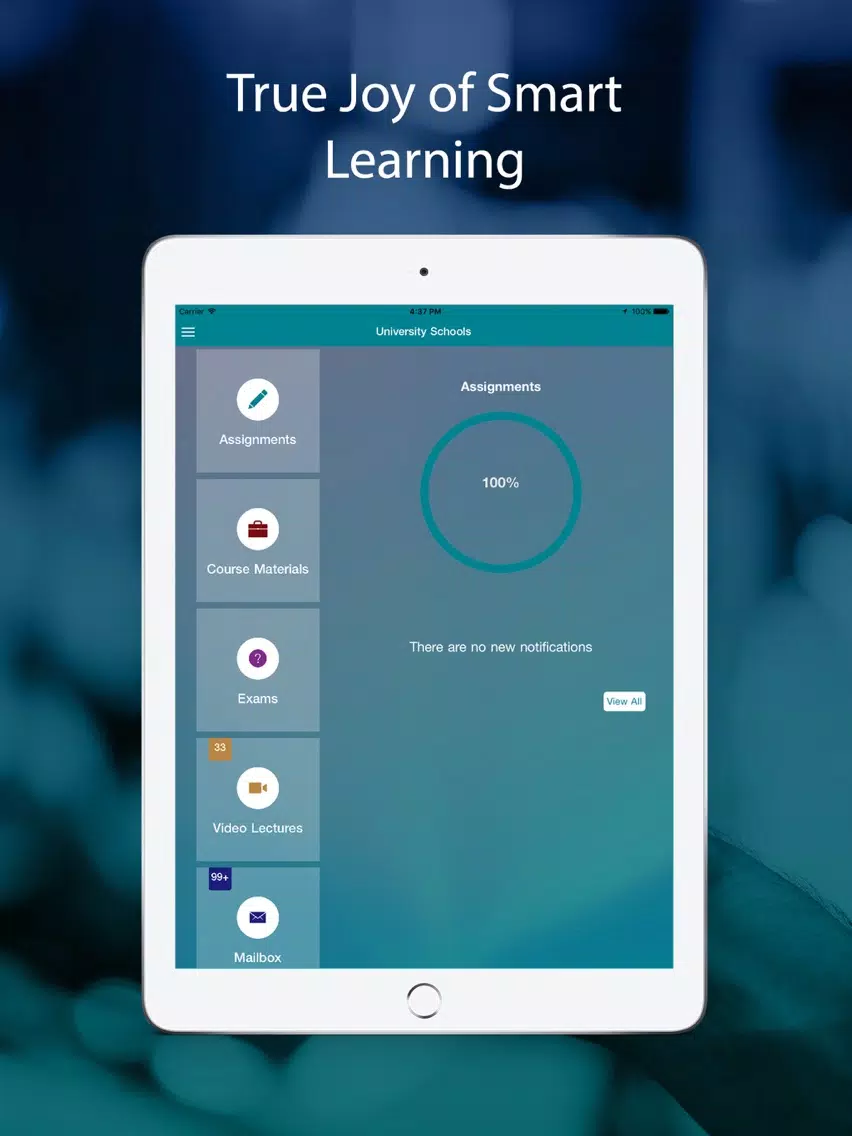 University Schools iPad  Screenshots