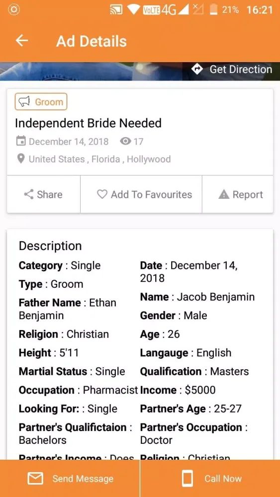 Matrimony-Exclusive Matrimonia Screenshots