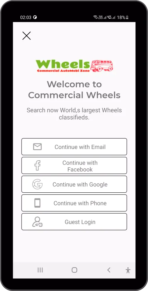 Wheels-commercial vehicles स्क्रीनशॉट