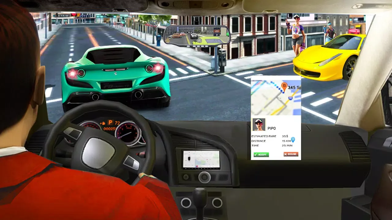 Capturas de pantalla de Taxi Games Driving Car Game 3D