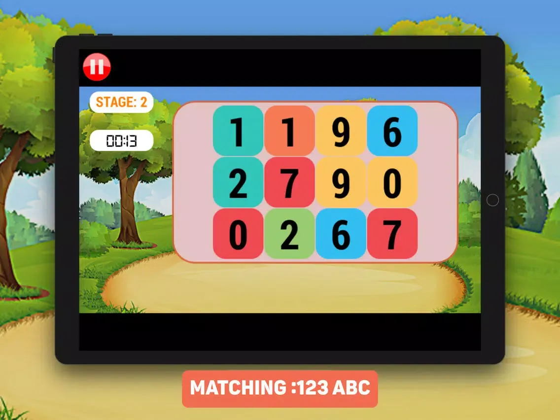 Matching 123 ABC iPad  স্ক্রিনশট