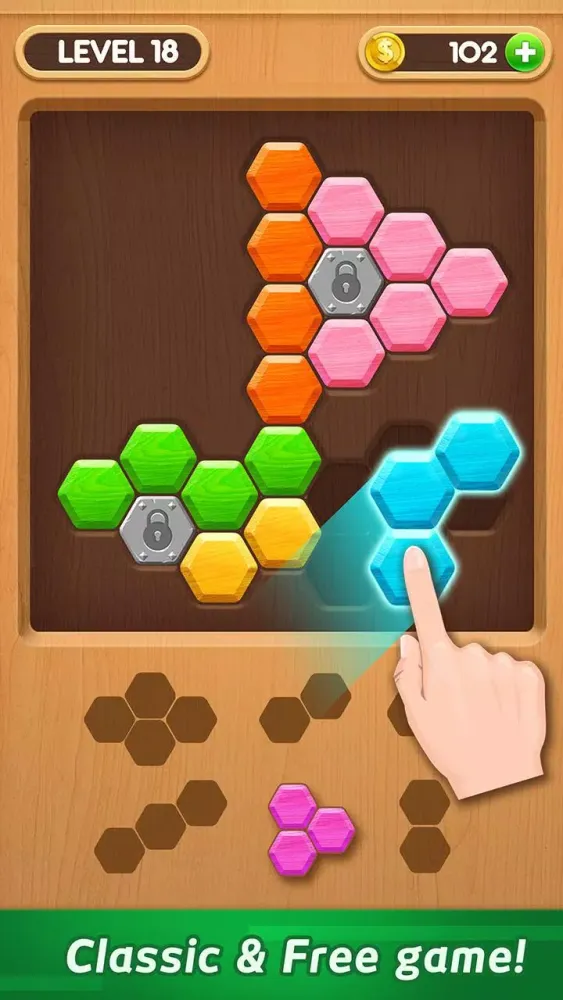 Wood Block Puzzle - Hexa Screenshots
