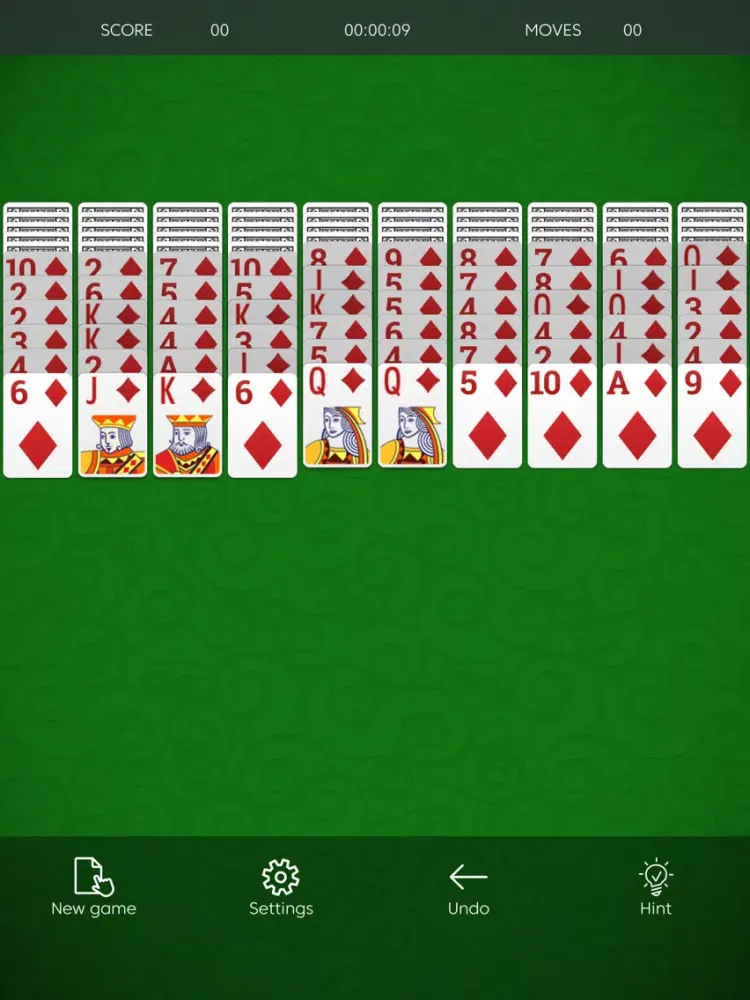 Spider Solitare Card Games iPad  Screenshots