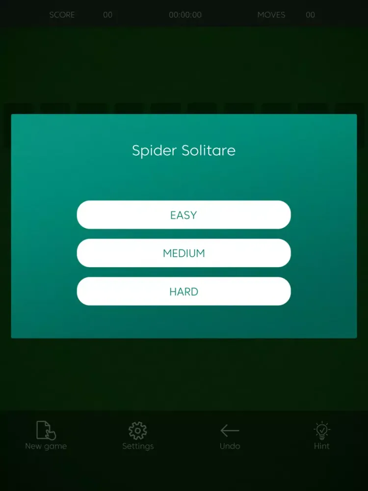 Spider Solitare Card Games iPad  Screenshots