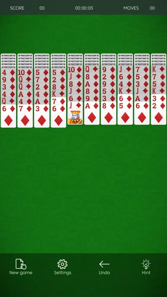 Spider Solitare Card Games Screenshots