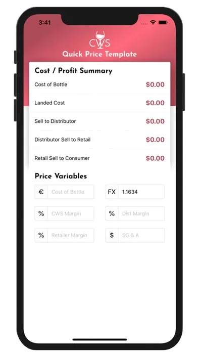 CWS Quick Price Template Screenshots