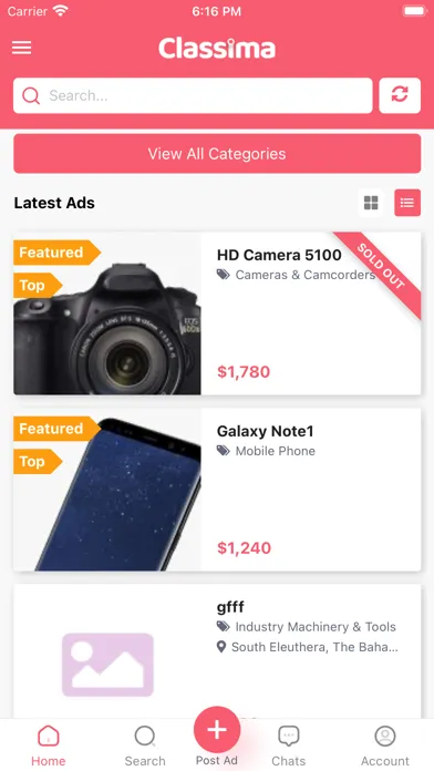 Captures d'écran de Classima - Classified ads