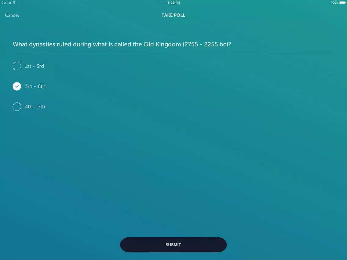 Ảnh chụp màn hình của OCPS Launch iPad 