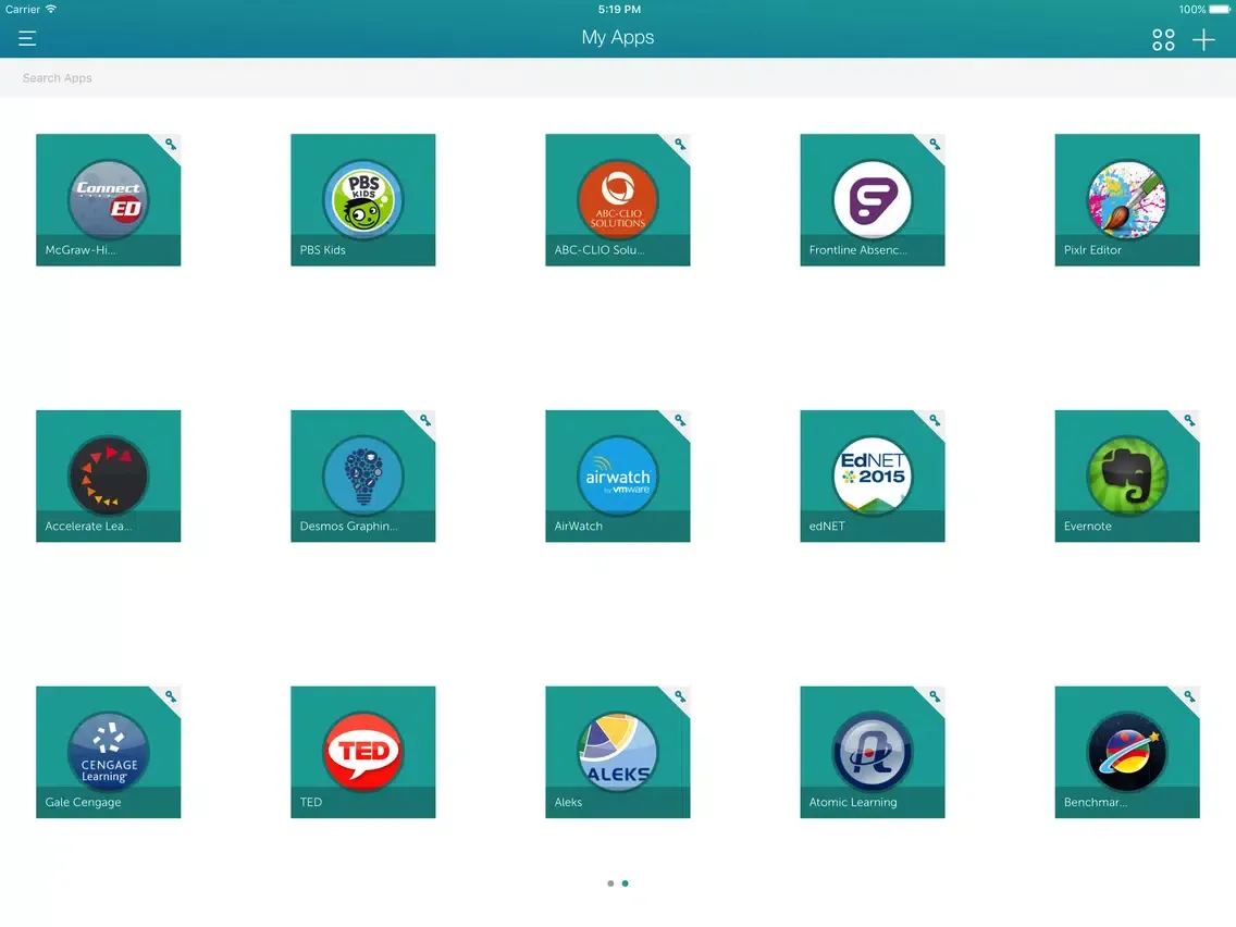 USD420 ClassLink iPad  Screenshots