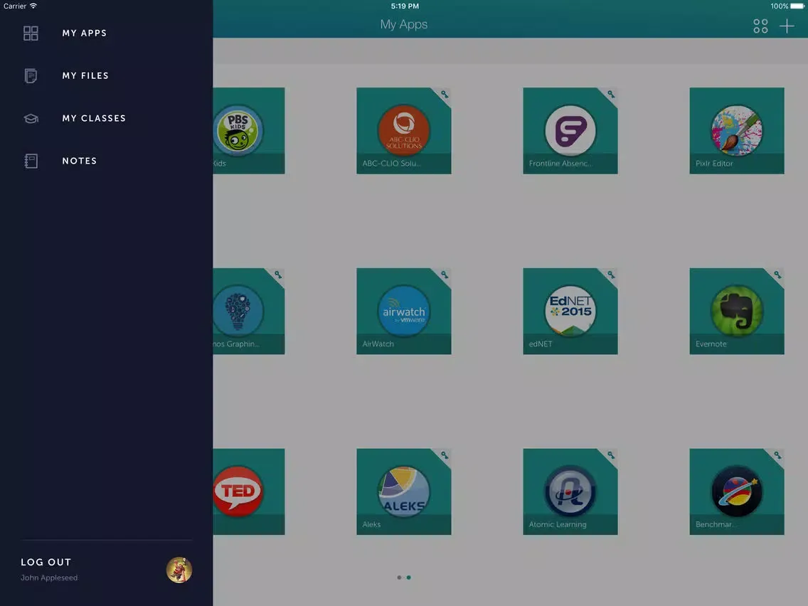 Capturas de pantalla de Osceola Schools Classlink iPad 