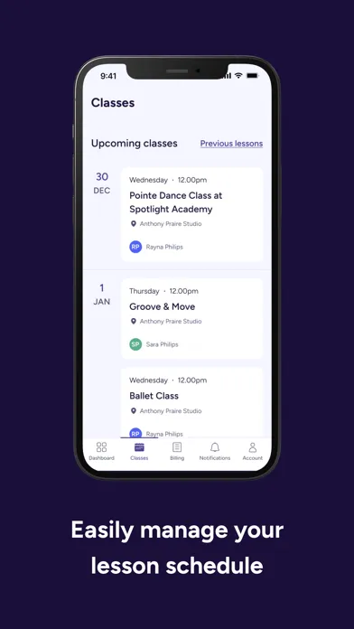 Class Manager - Portal Screenshots