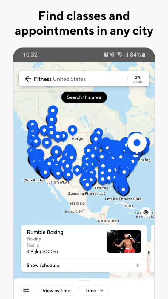 ClassPass স্ক্রিনশট