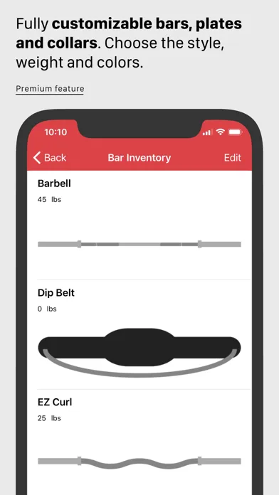 Tangkapan skrin RackMath Barbell Calculator