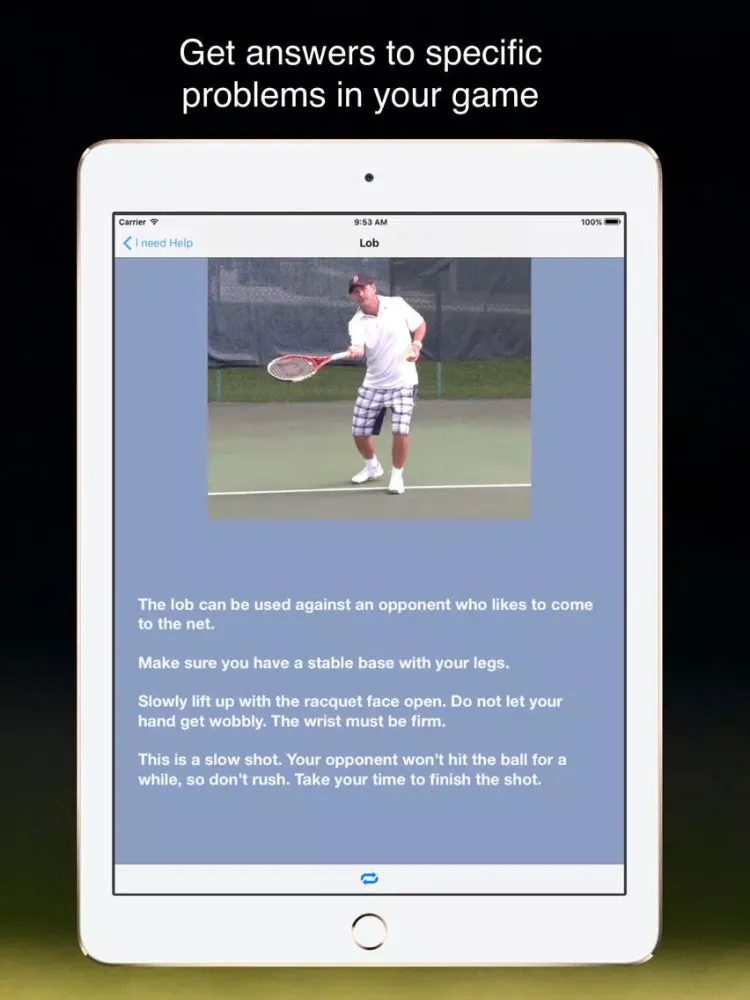 Learn Tennis the Right Way iPad 应用截图