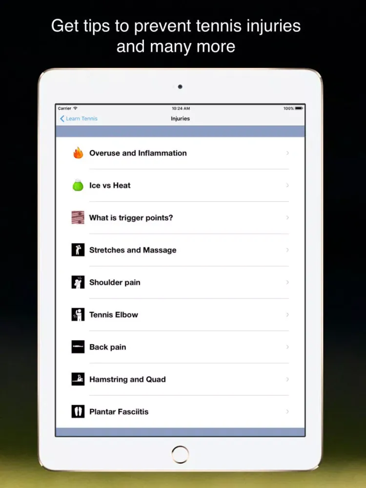 Learn Tennis the Right Way iPad 应用截图