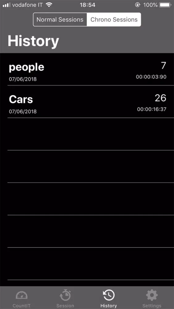 Screenshot di CountIT+