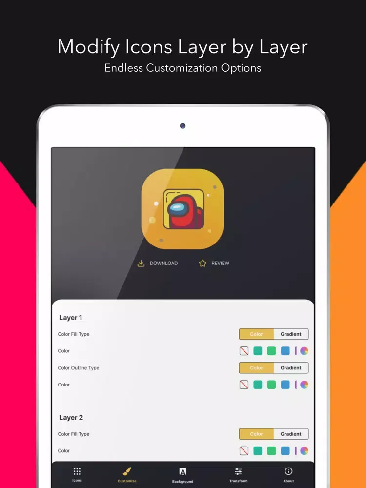 ICONIX - Icon Packs & Creator iPad  Screenshots