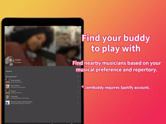Zrzuty ekranu JamBuddy - Find musicians iPad 