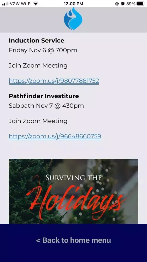 Screenshot di Breath of Life SDA Church MD