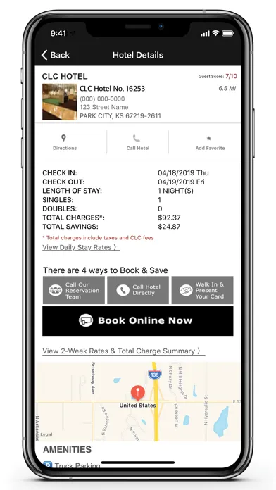 Captures d'écran de CLC Lodging Hotel Locator