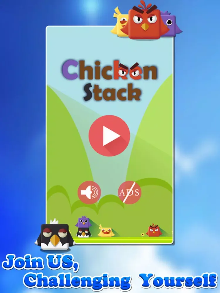 Tangkapan layar Chicken Stack iPad 
