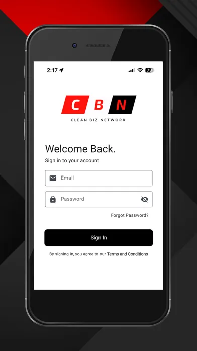 Screenshot di Clean Biz Network Member App