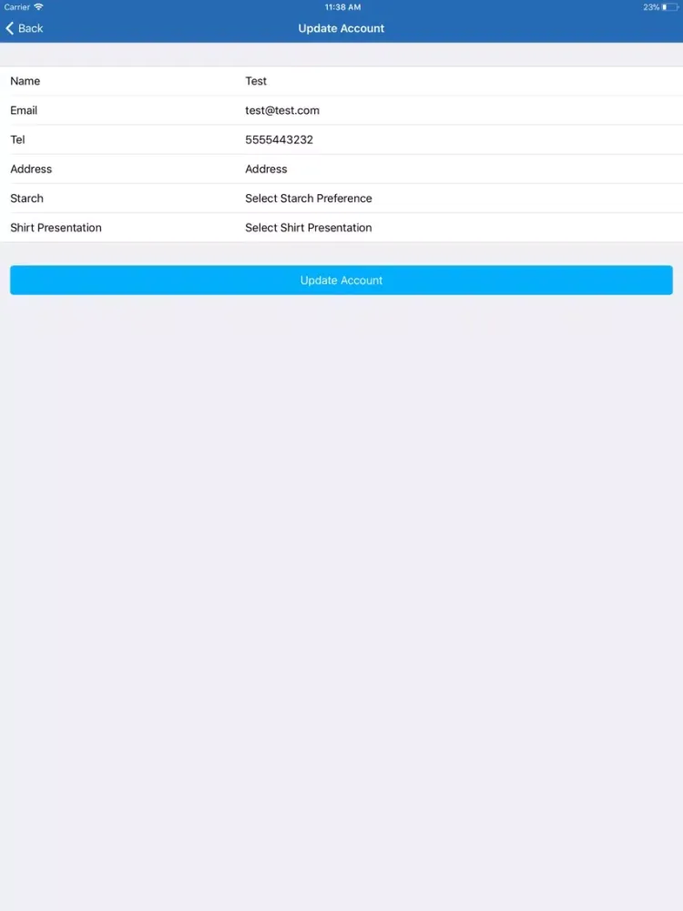 Zrzuty ekranu Golden Class Laundry iPad 