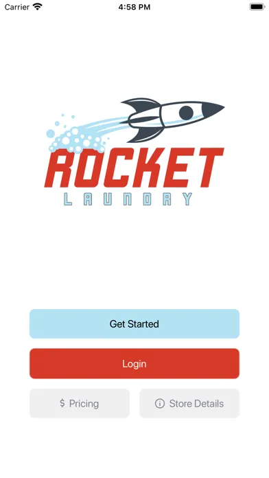 Rocket Laundry Pickup Service Screenshots