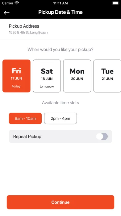 Ảnh chụp màn hình của Speed Queen Laundry Delivery